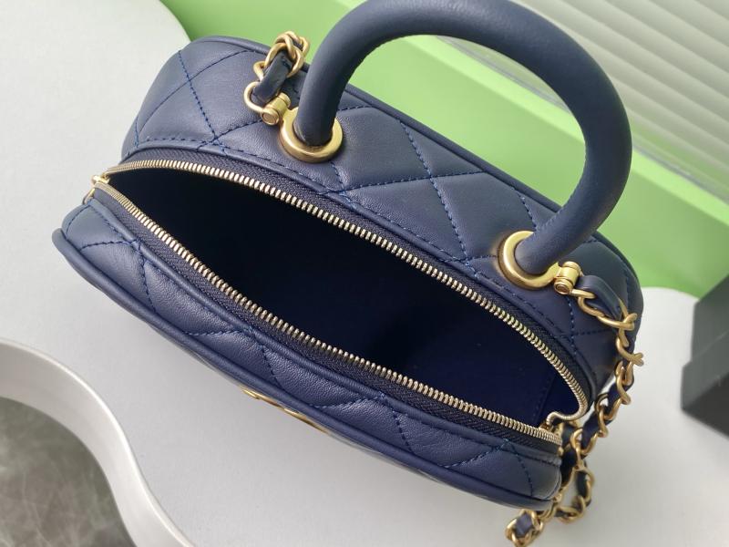 Chanel Mini Bowling Bag Blue AS5572