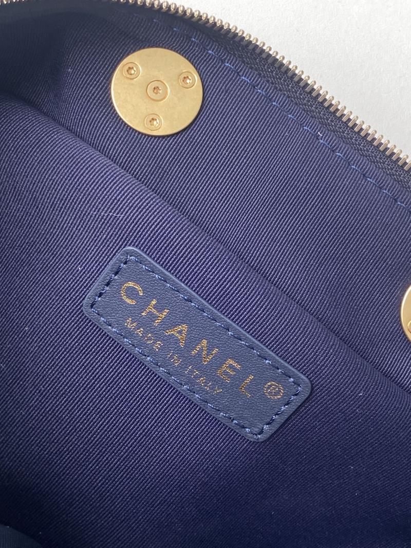 Chanel Mini Bowling Bag Blue AS5572