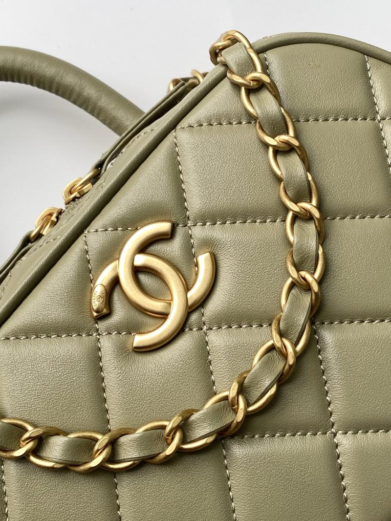 Chanel Mini Bowling Bag Green AS5572