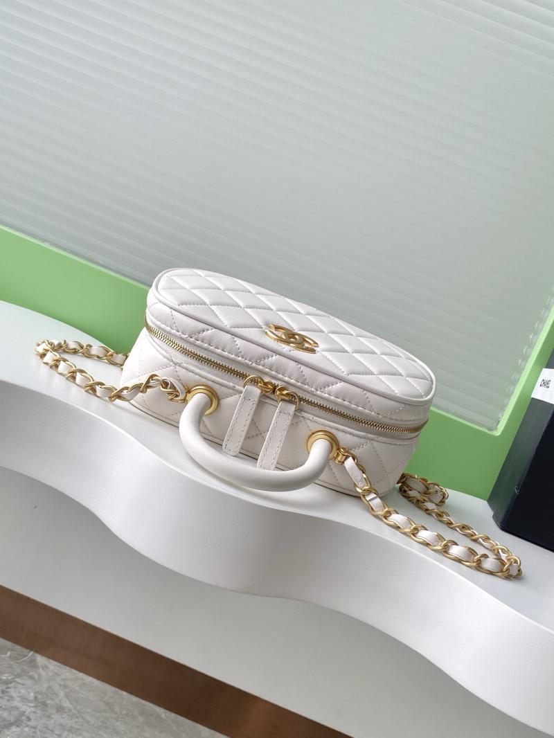 Chanel Mini Bowling Bag White AS5572