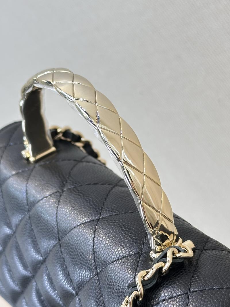 Chanel Mini Flap Bag with Top Handle Black AP4621