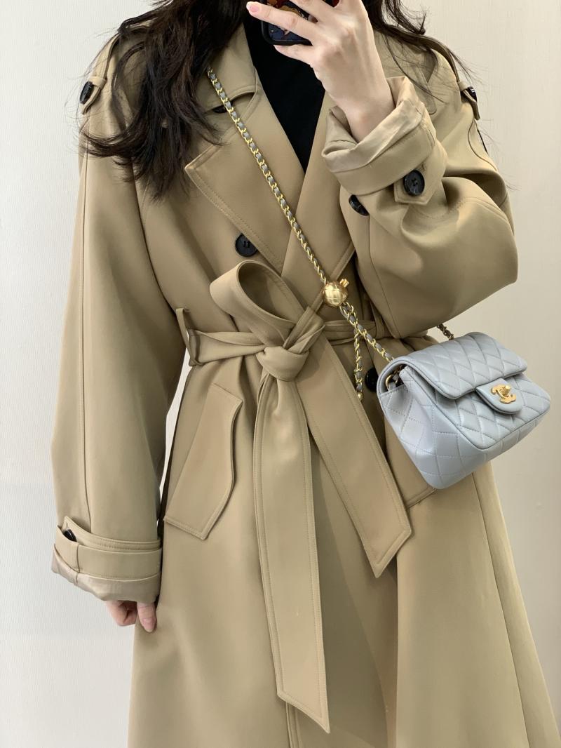 Chanel Mini Lambskin Flap Bag Grey AS1786