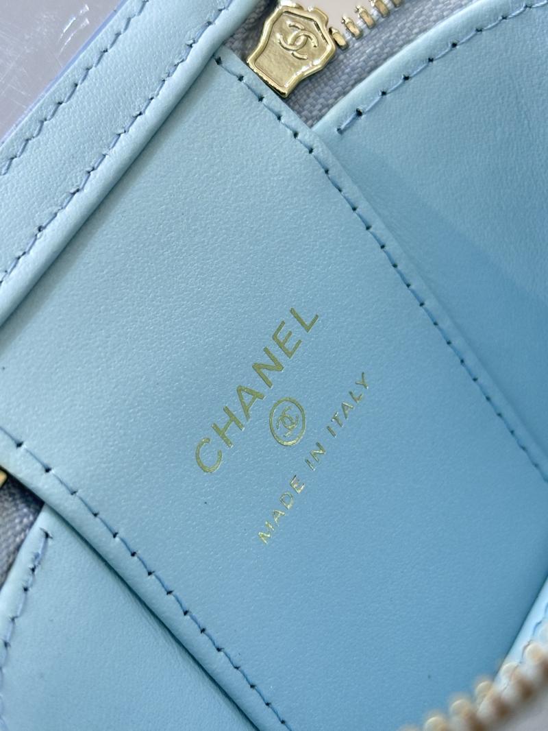 Chanel Mini Vanity With Chain Blue AP2292