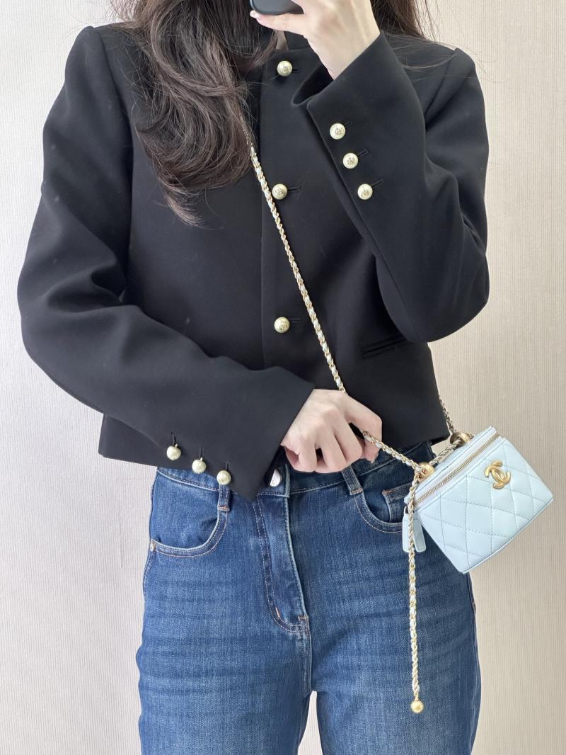 Chanel Mini Vanity With Chain Blue AP2292