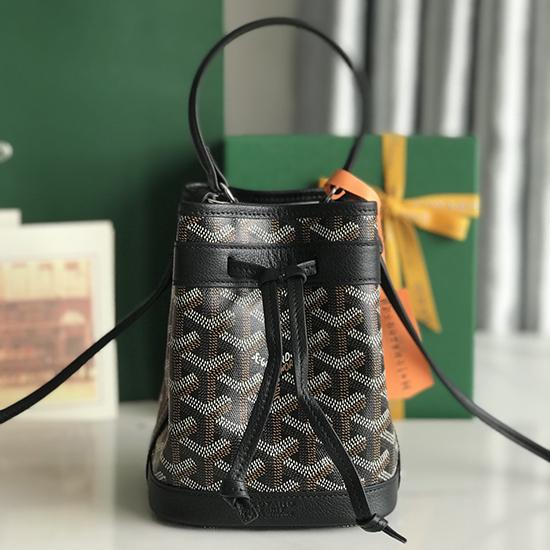 Goyard Petit Flot Mini Bucket Bag Black G020251