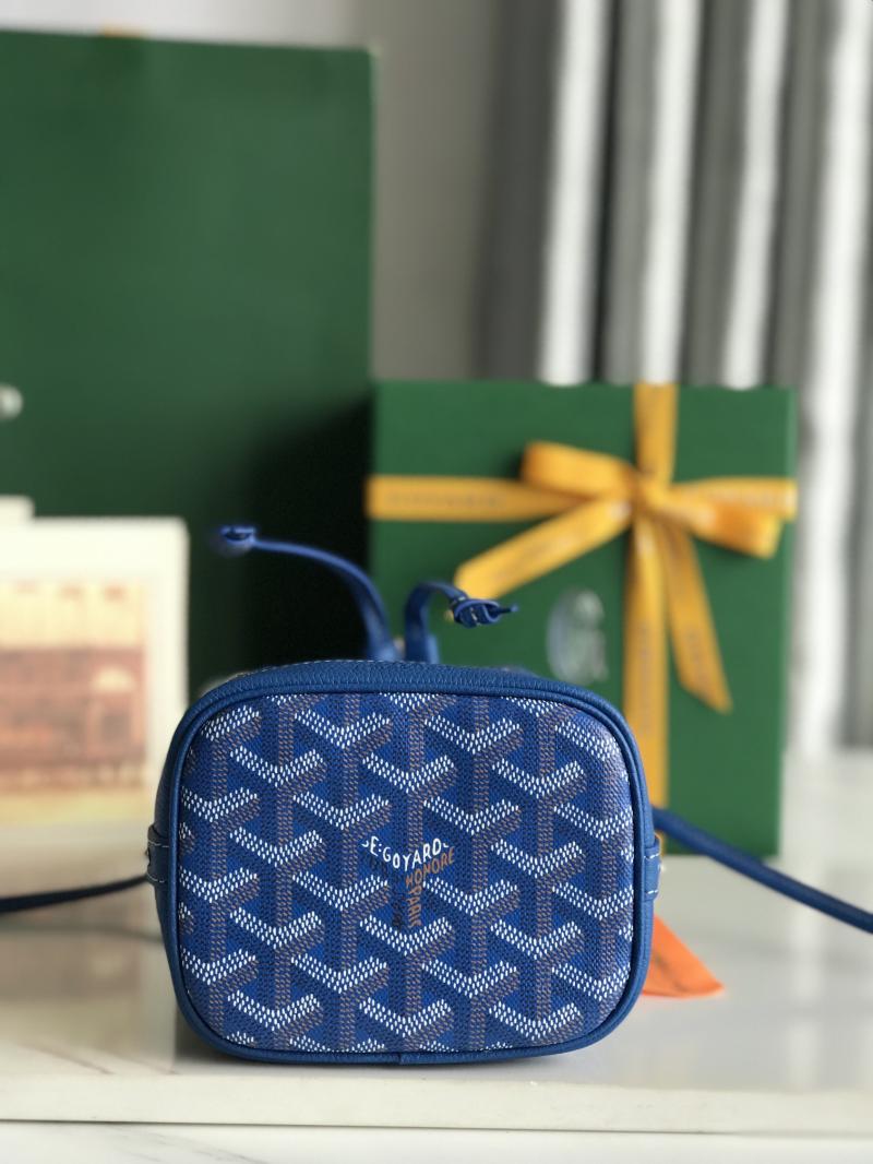 Goyard Petit Flot Mini Bucket Bag Blue G020251