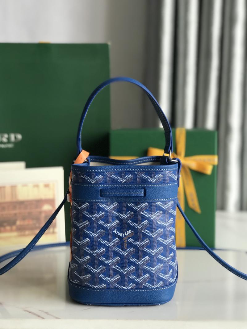 Goyard Petit Flot Mini Bucket Bag Blue G020251