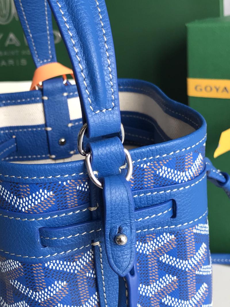Goyard Petit Flot Mini Bucket Bag Blue G020251