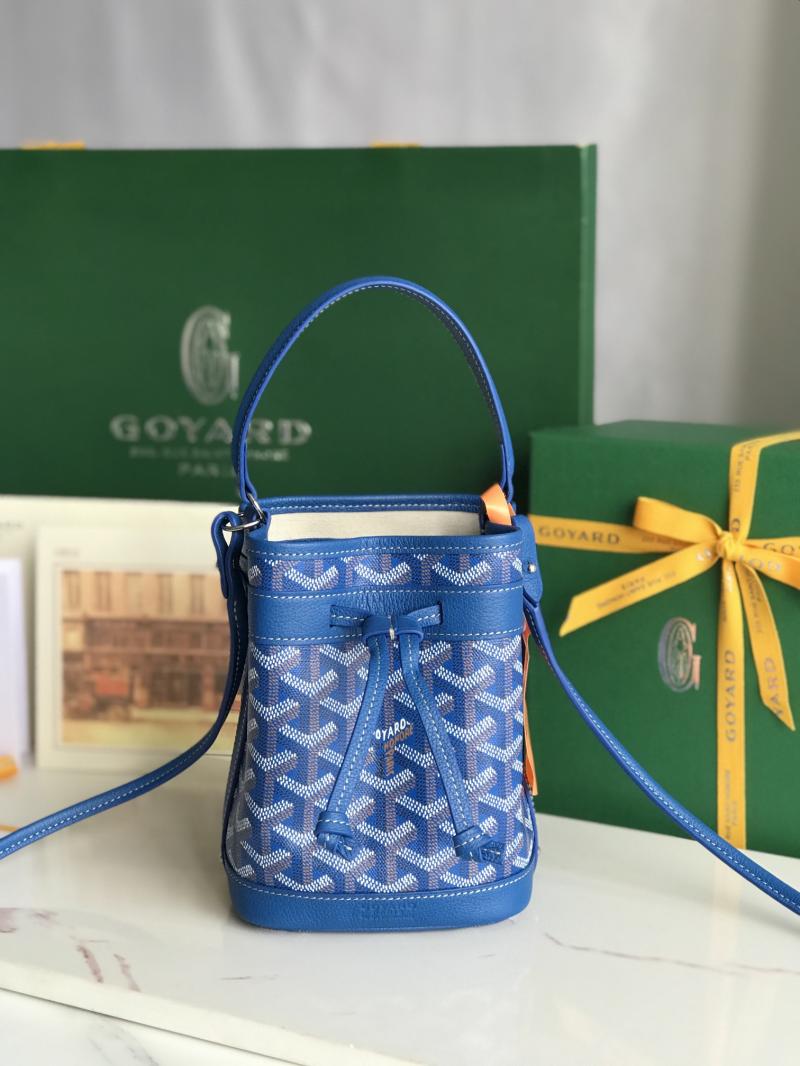Goyard Petit Flot Mini Bucket Bag Blue G020251