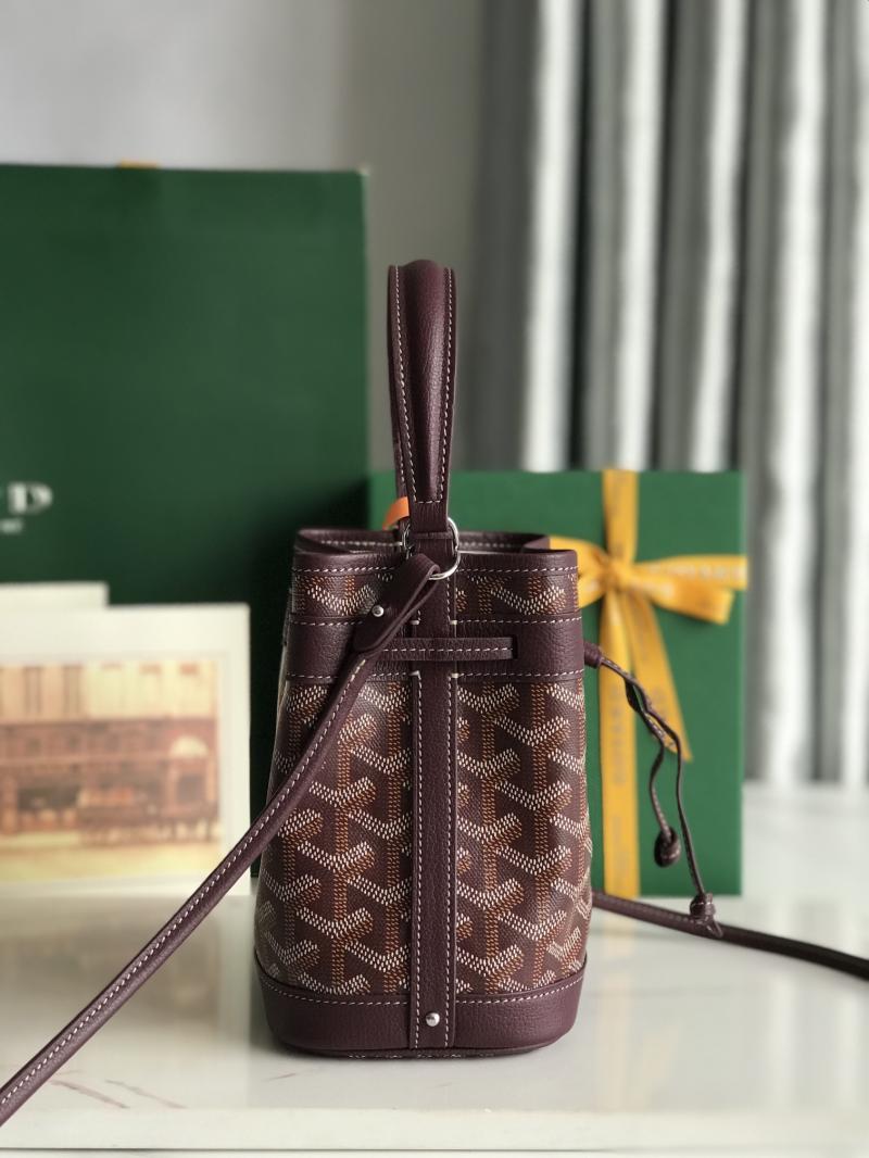 Goyard Petit Flot Mini Bucket Bag Burgundy G020251