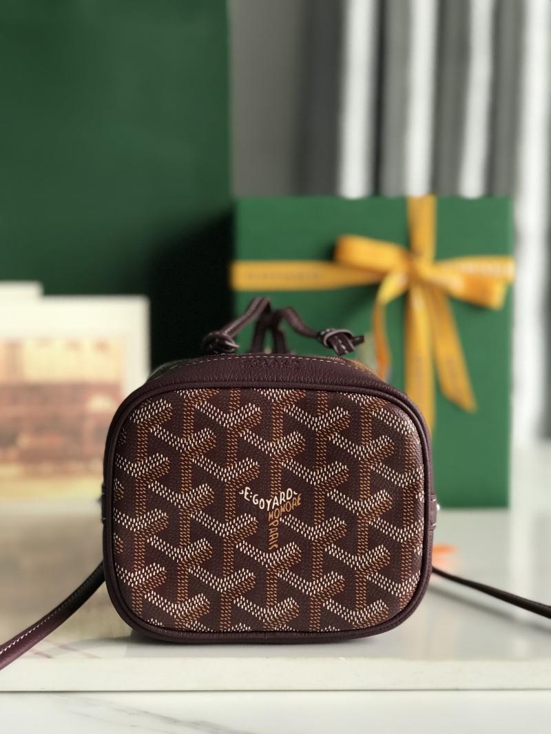 Goyard Petit Flot Mini Bucket Bag Burgundy G020251