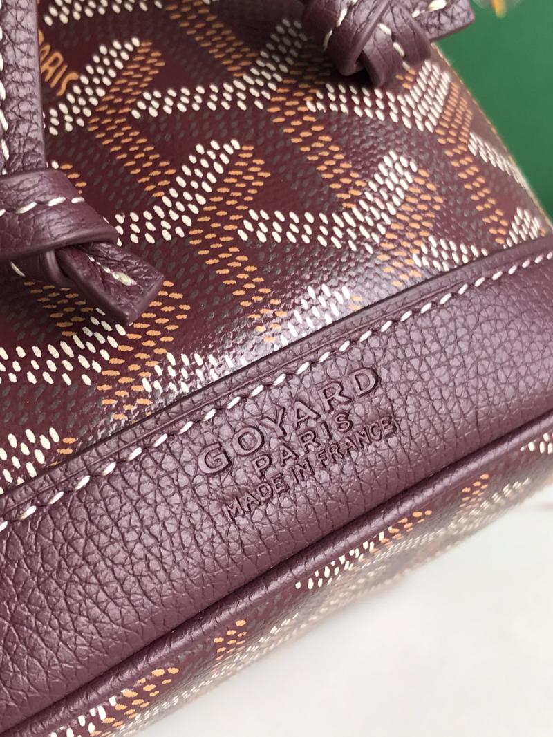Goyard Petit Flot Mini Bucket Bag Burgundy G020251