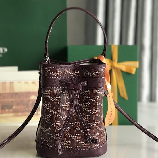 Goyard Petit Flot Mini Bucket Bag Burgundy G020251