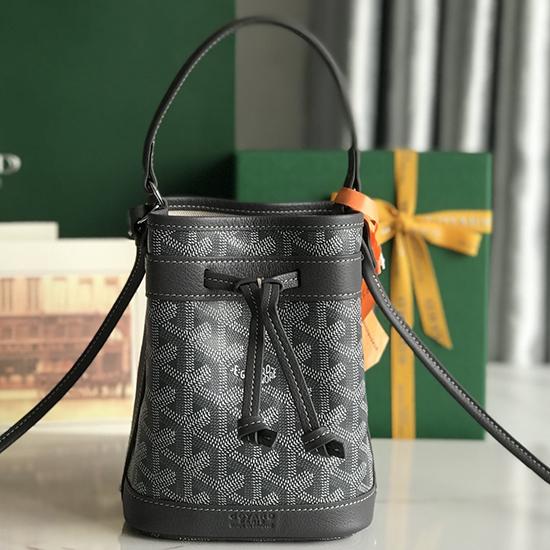 Goyard Petit Flot Mini Bucket Bag Grey G020251