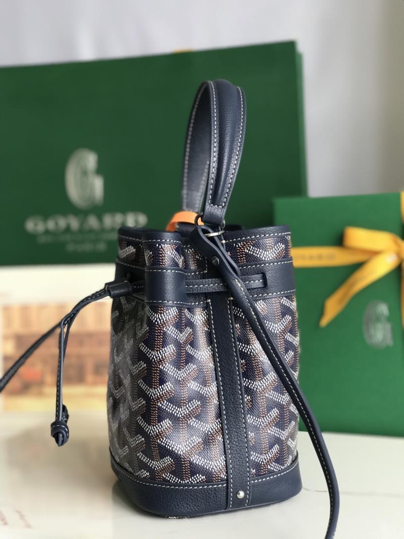 Goyard Petit Flot Mini Bucket Bag Navy G020251