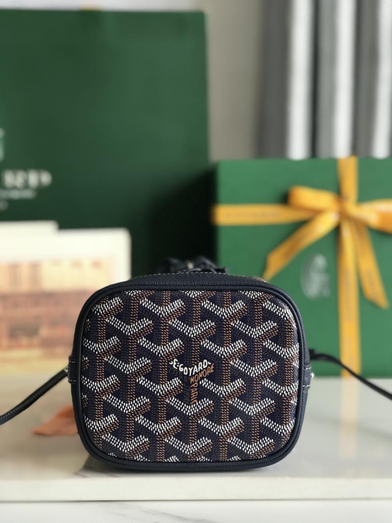 Goyard Petit Flot Mini Bucket Bag Navy G020251