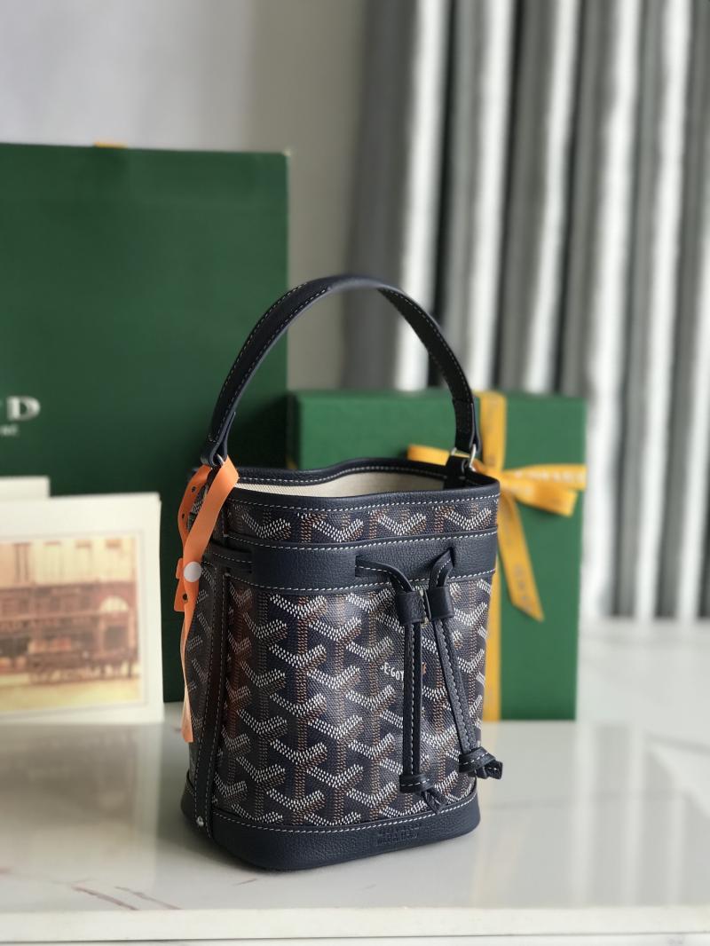 Goyard Petit Flot Mini Bucket Bag Navy G020251