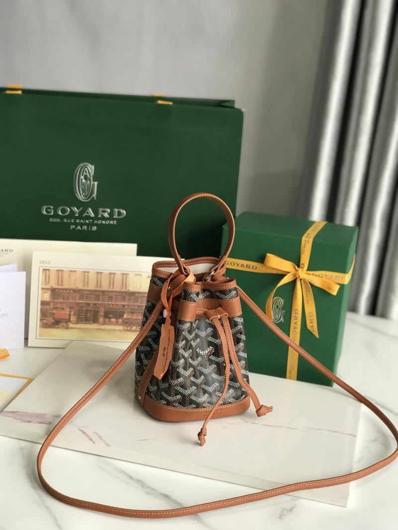 Goyard Petit Flot Mini Bucket Bag Tan G020251