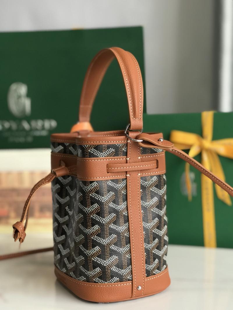 Goyard Petit Flot Mini Bucket Bag Tan G020251