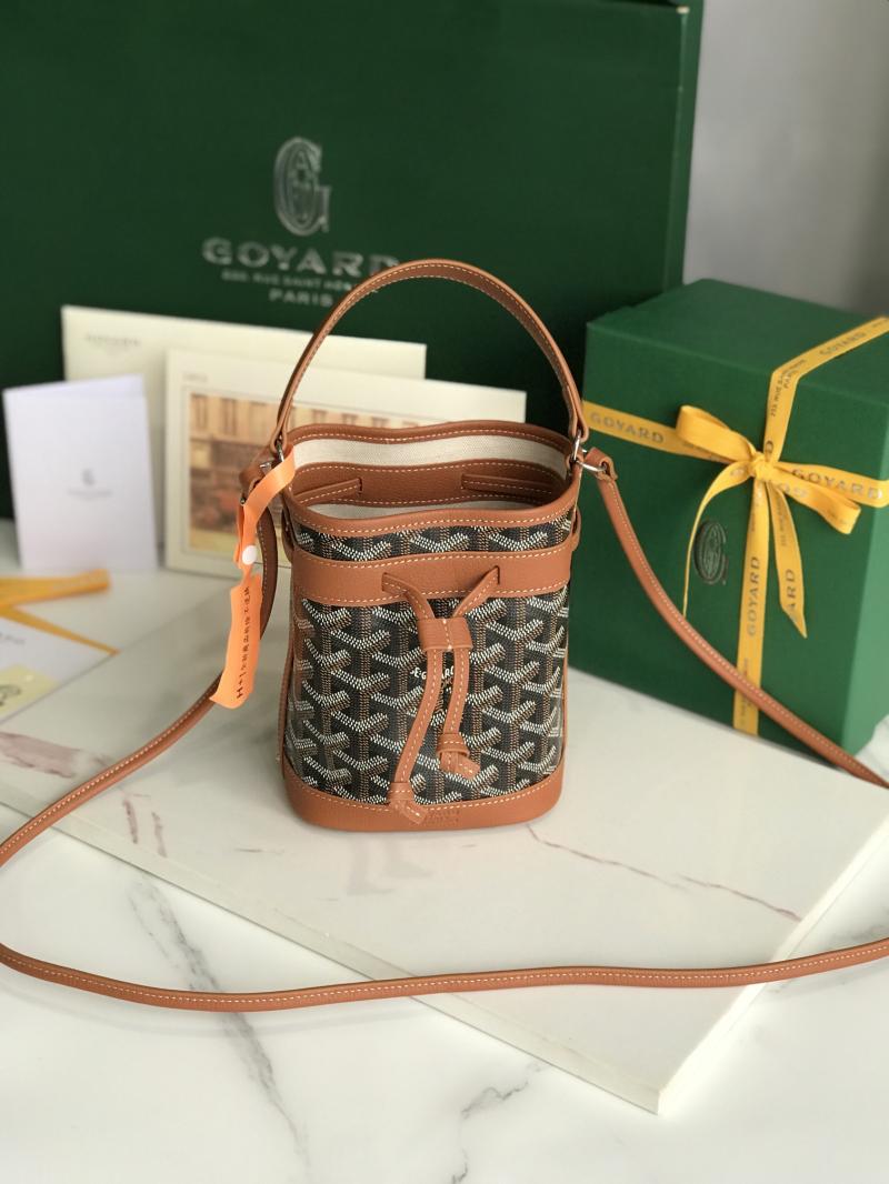 Goyard Petit Flot Mini Bucket Bag Tan G020251