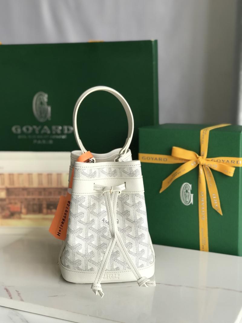 Goyard Petit Flot Mini Bucket Bag White G020251