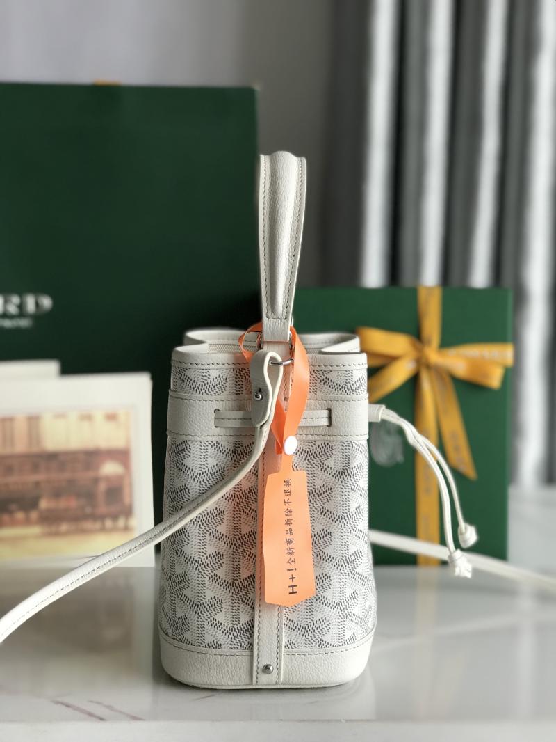 Goyard Petit Flot Mini Bucket Bag White G020251