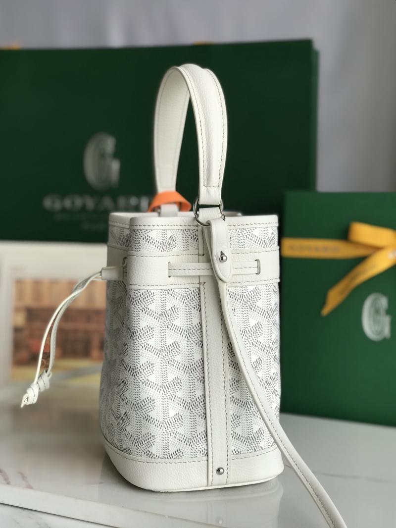 Goyard Petit Flot Mini Bucket Bag White G020251