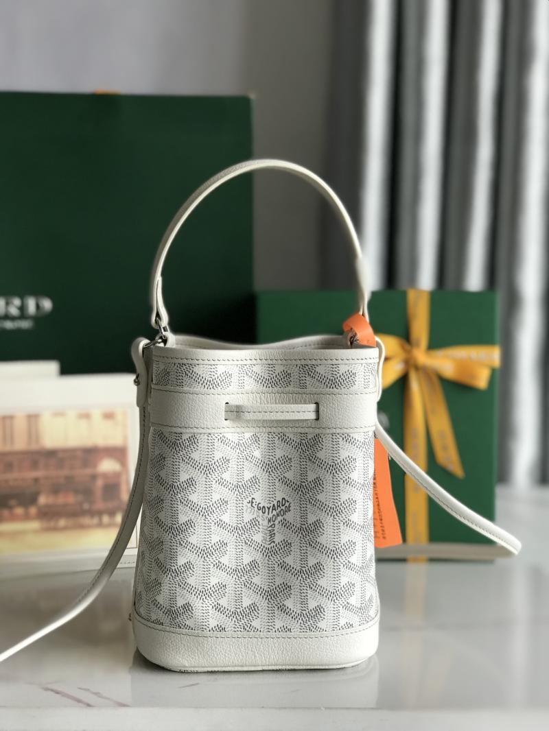 Goyard Petit Flot Mini Bucket Bag White G020251