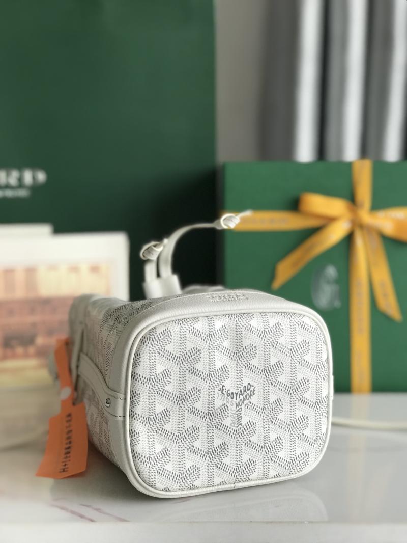 Goyard Petit Flot Mini Bucket Bag White G020251