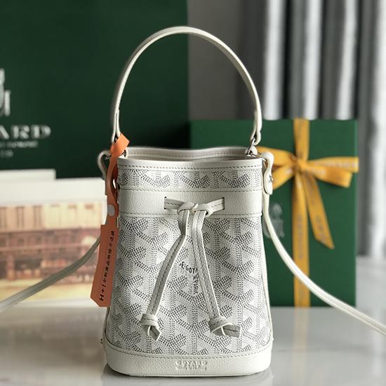 Goyard Petit Flot Mini Bucket Bag White G020251