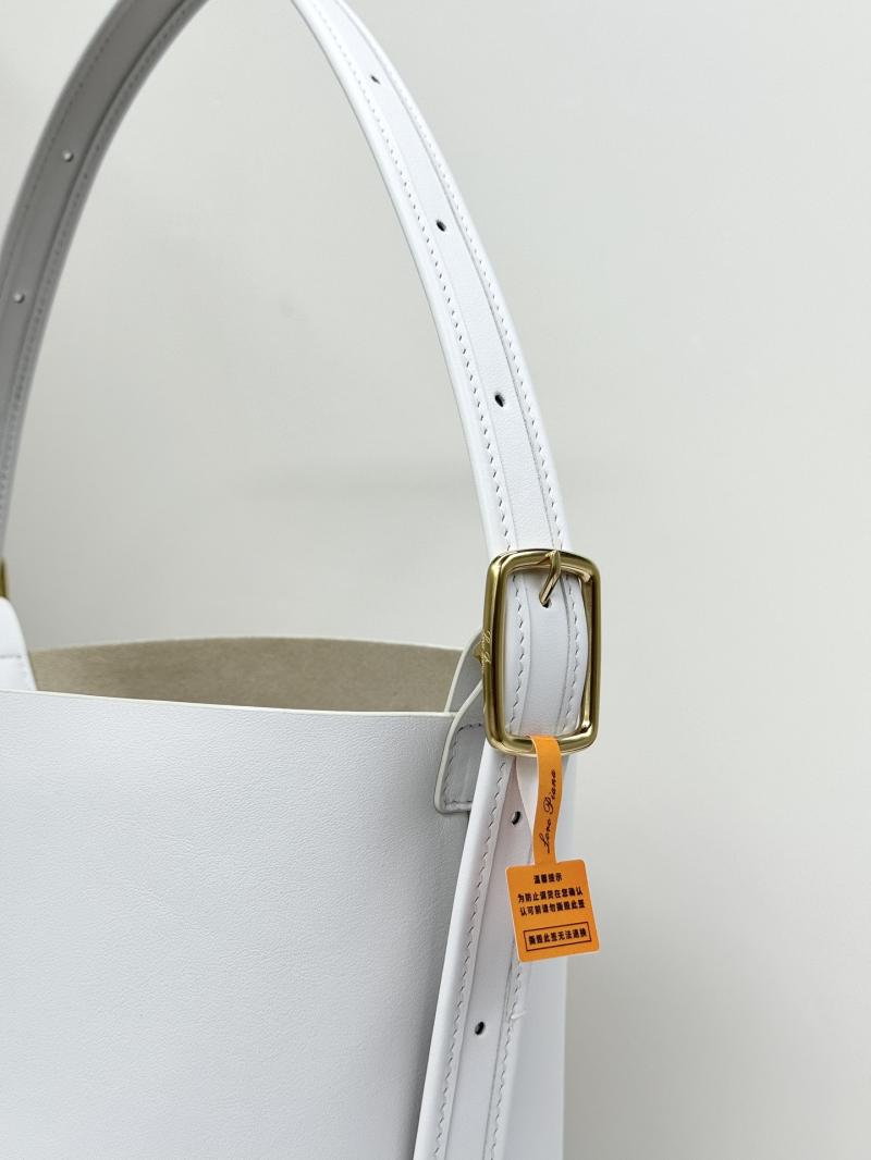 Loro Piana Cedar Bucket bag White FAO1435