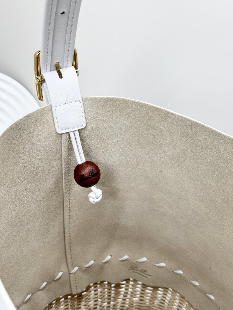Loro Piana Cedar Bucket bag White FAO1435