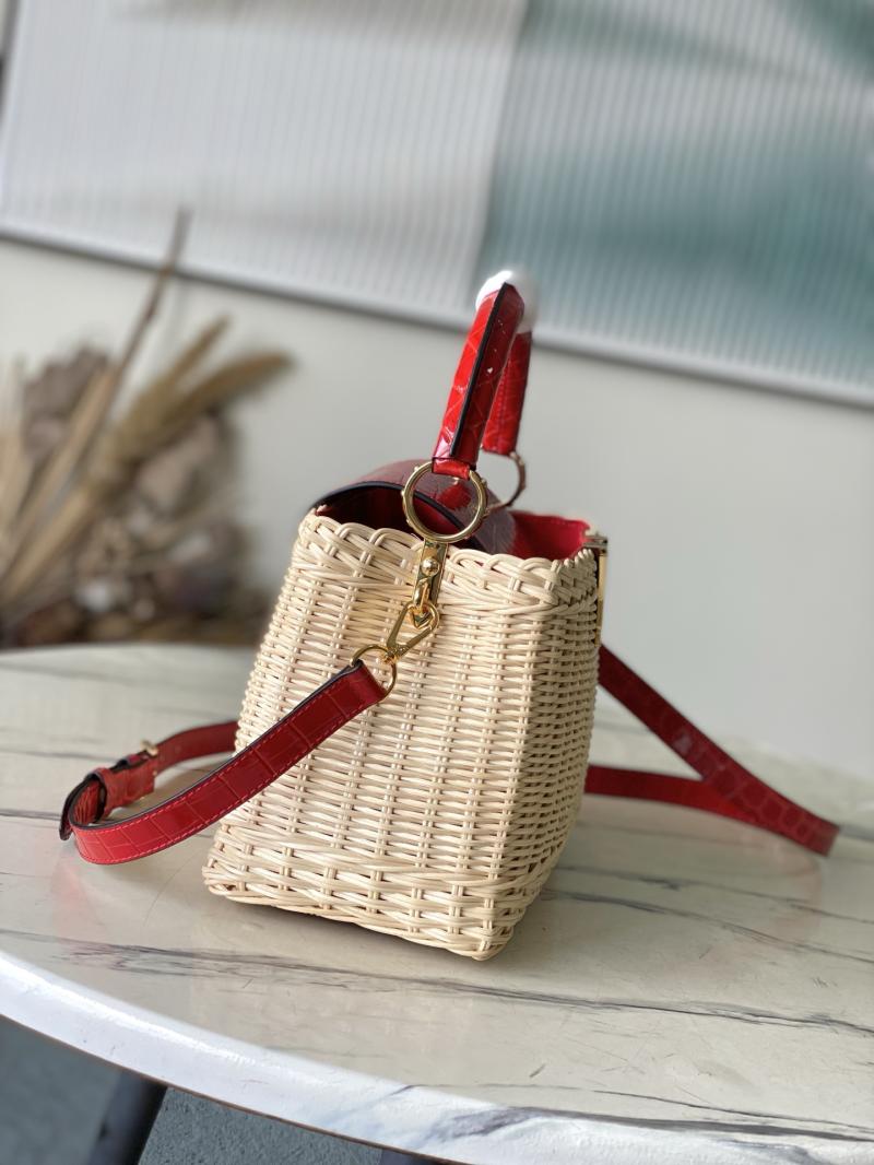 Louis Vuitton Capucines BB Red N88126