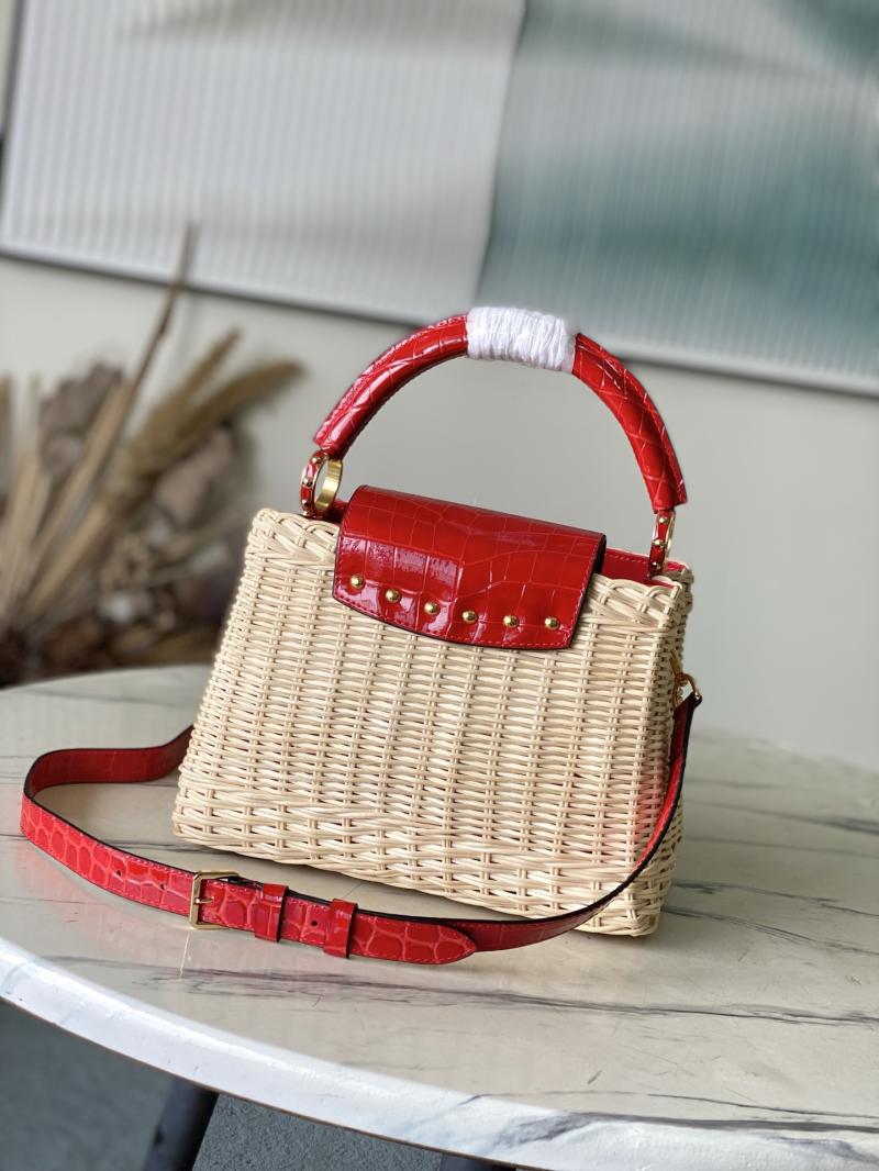 Louis Vuitton Capucines BB Red N88126
