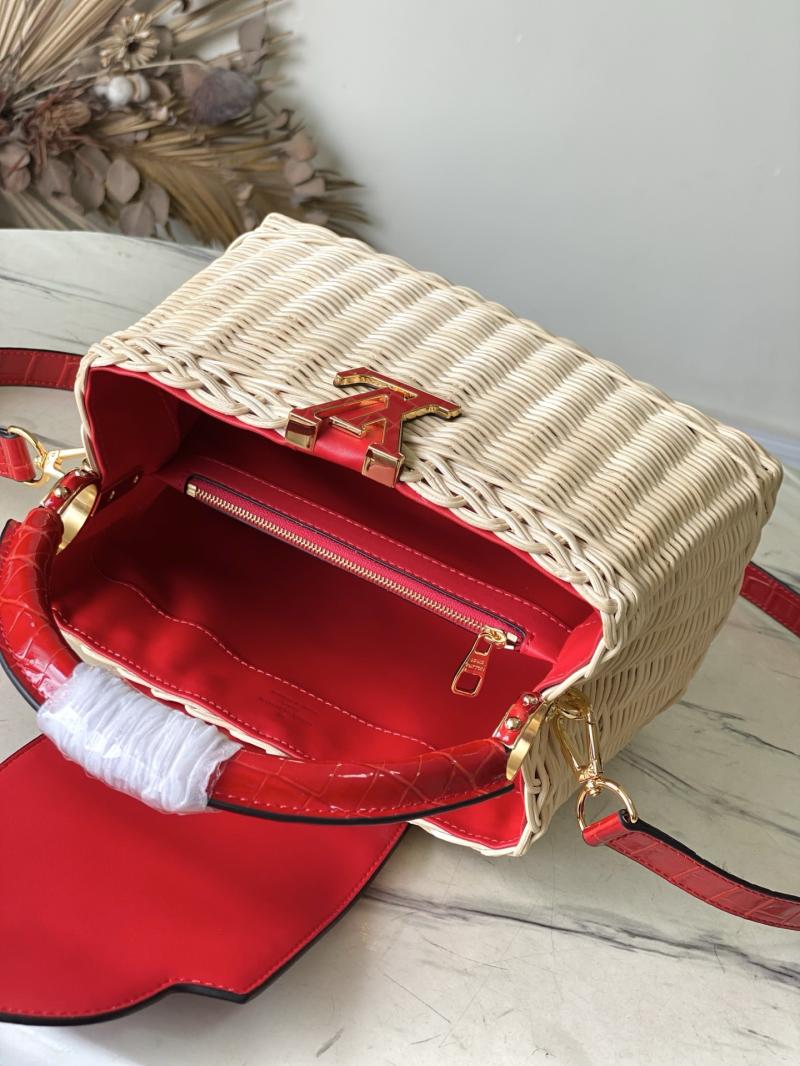 Louis Vuitton Capucines BB Red N88126