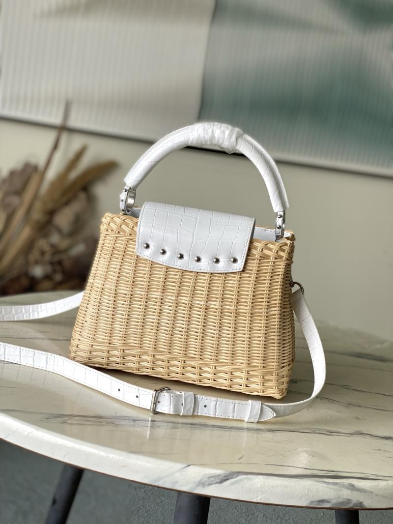 Louis Vuitton Capucines BB White N88126