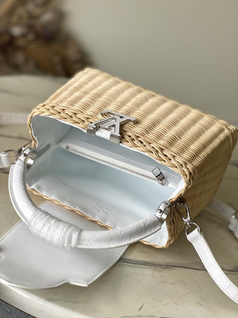 Louis Vuitton Capucines BB White N88126