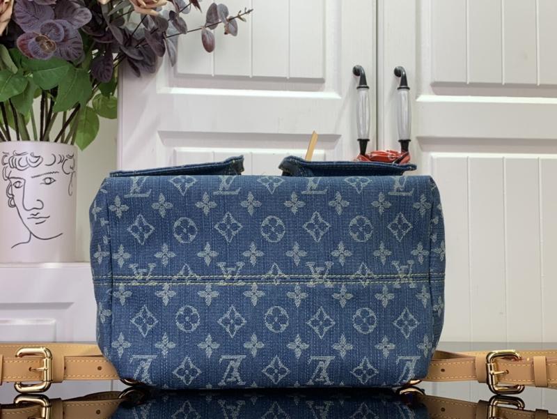 Louis Vuitton Monogram Denim Backpack Blue M95210