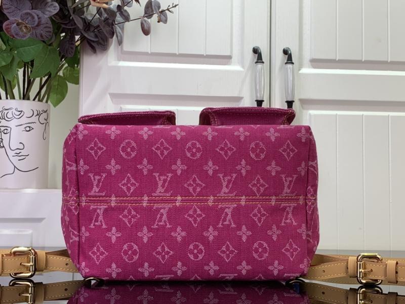 Louis Vuitton Monogram Denim Backpack Pink M95210