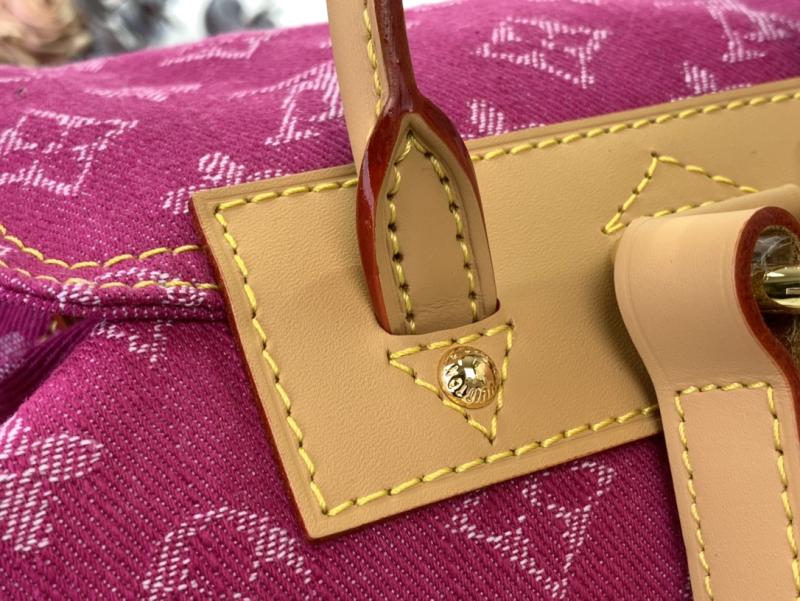 Louis Vuitton Monogram Denim Backpack Pink M95210