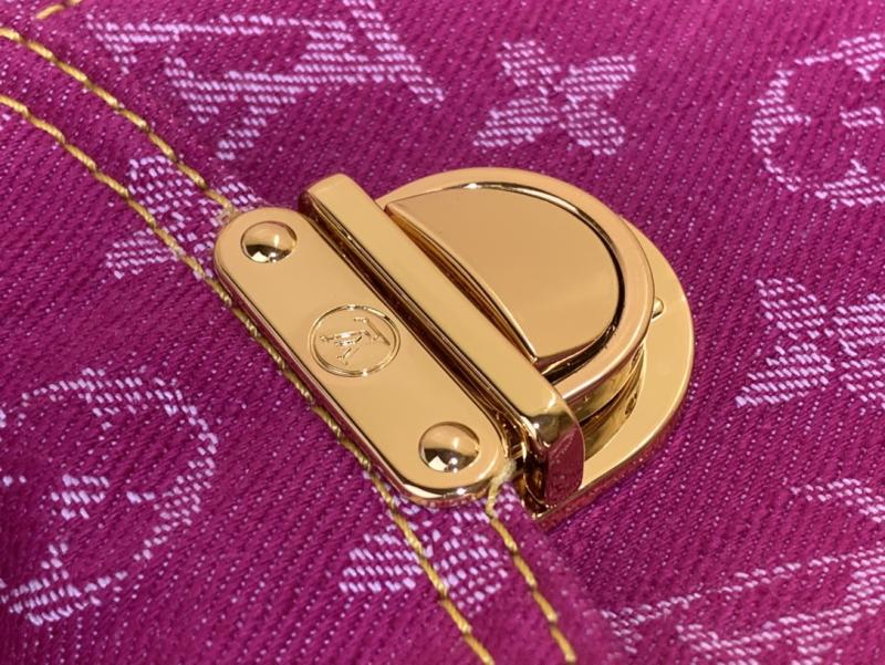 Louis Vuitton Monogram Denim Backpack Pink M95210
