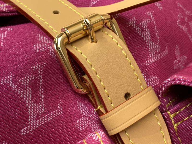 Louis Vuitton Monogram Denim Backpack Pink M95210