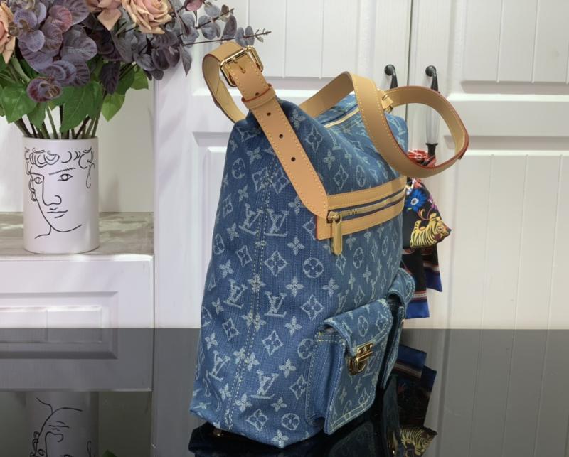 Louis Vuitton Monogram Denim Baggy GM Blue M95210