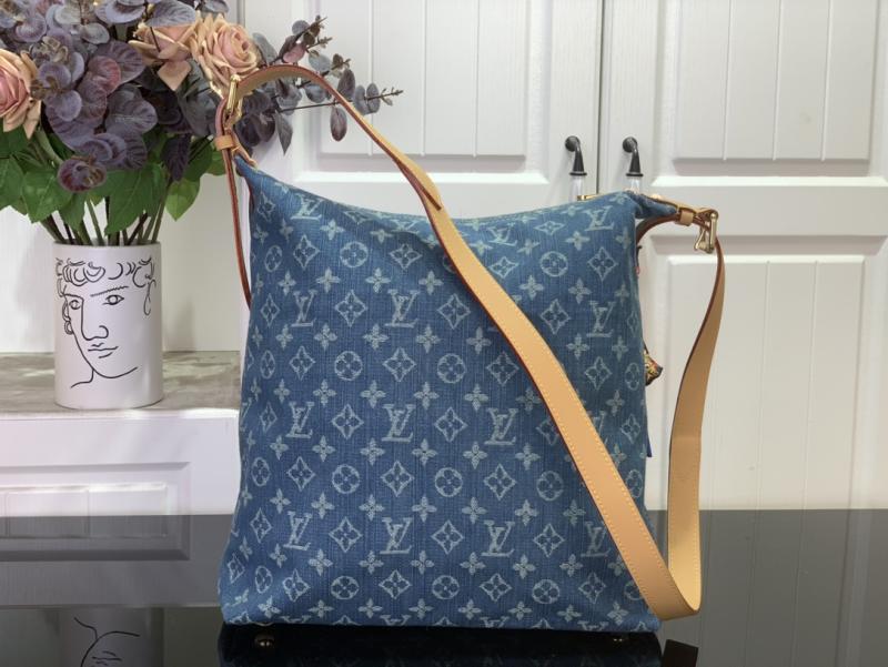 Louis Vuitton Monogram Denim Baggy GM Blue M95210