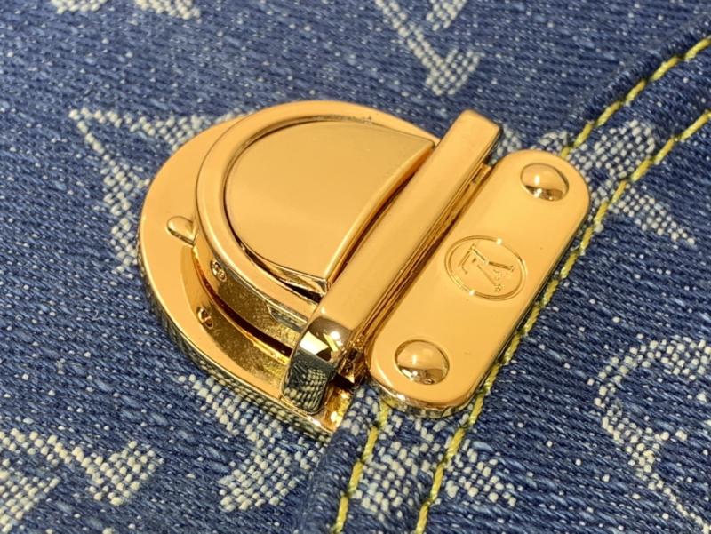 Louis Vuitton Monogram Denim Baggy GM Blue M95210