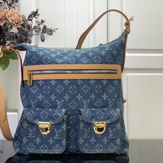 Louis Vuitton Monogram Denim Baggy GM Blue M95210