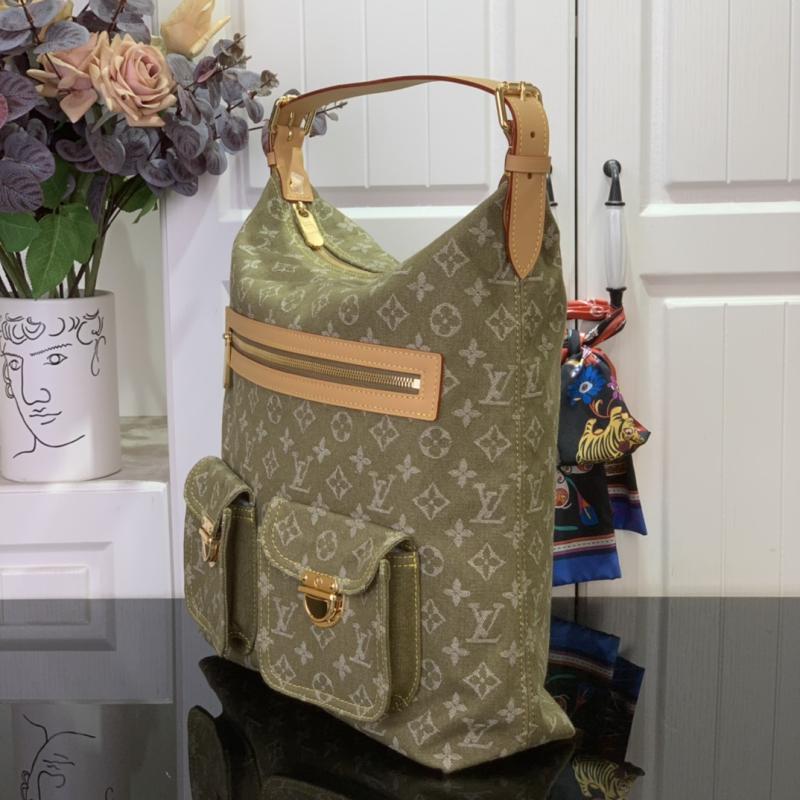 Louis Vuitton Monogram Denim Baggy GM Green M95210
