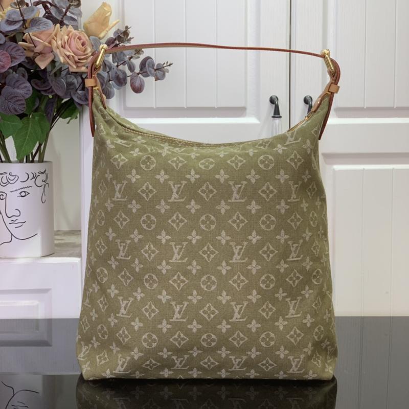 Louis Vuitton Monogram Denim Baggy GM Green M95210