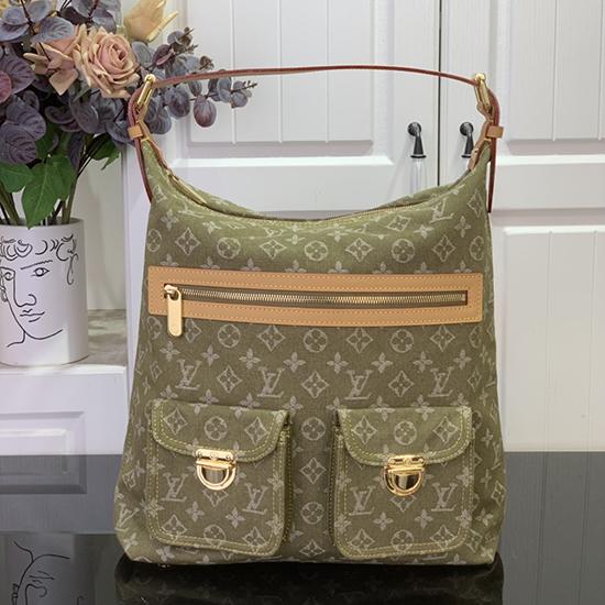 Louis Vuitton Monogram Denim Baggy GM Green M95210