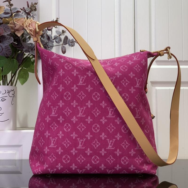 Louis Vuitton Monogram Denim Baggy GM Pink M95210